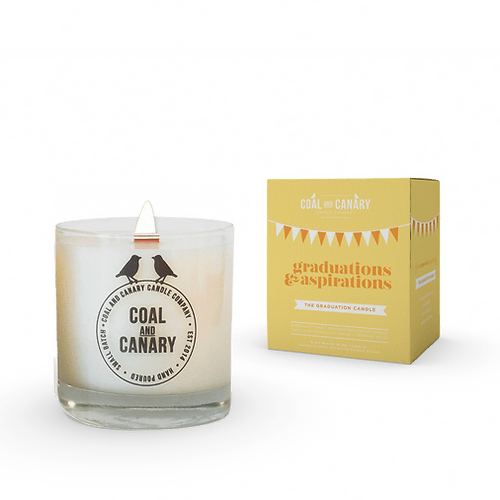 Graduations & Aspirationsi The Graduation Candle Coal & Canary Candle