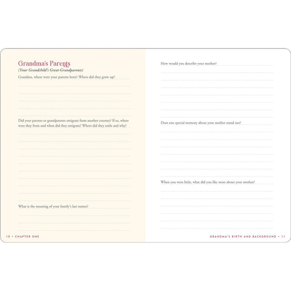 Grandma's Story - Keepsake Guided Journal - Lady of the Lake