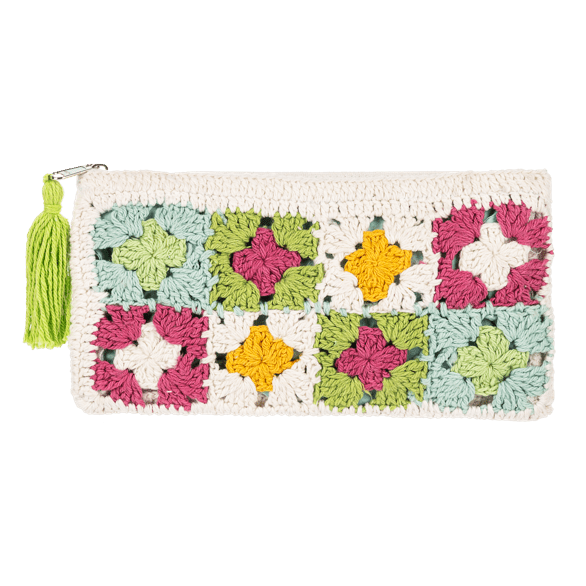 Granny Square Knit Pouch - Lady of the Lake