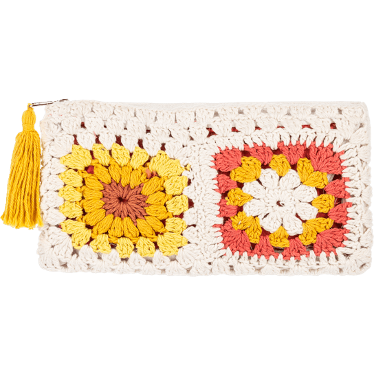 Granny Square Knit Pouch - Lady of the Lake
