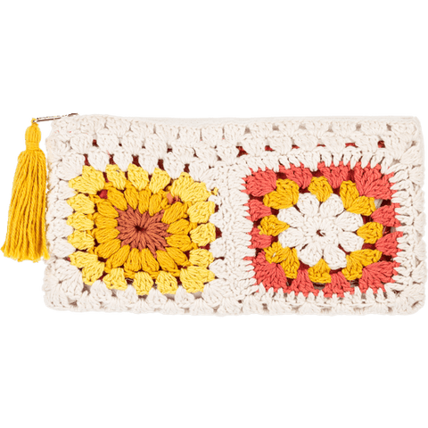 Granny Square Knit Pouch - Lady of the Lake