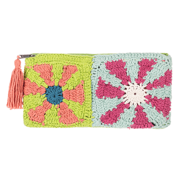 Granny Square Knit Pouch - Lady of the Lake