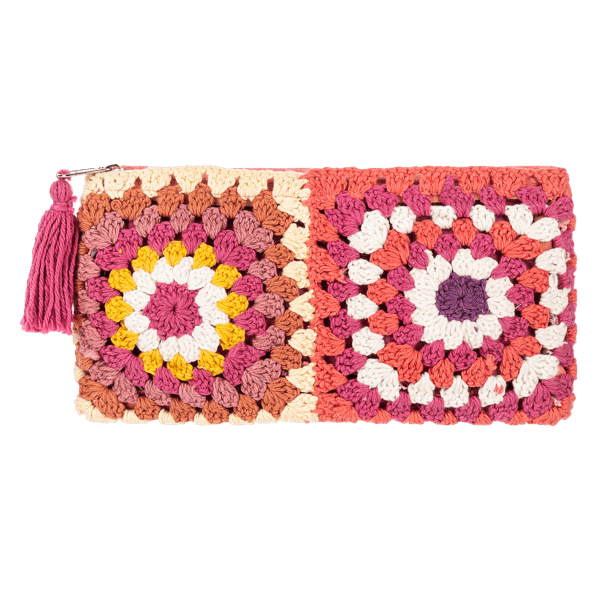 Granny Square Knit Pouch - Lady of the Lake
