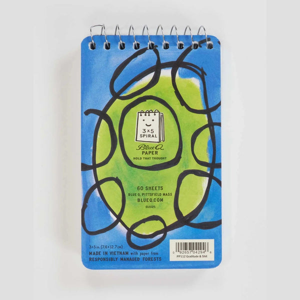 Gratitude & Shit - Spiral Pocket Notebook - Lady of the Lake