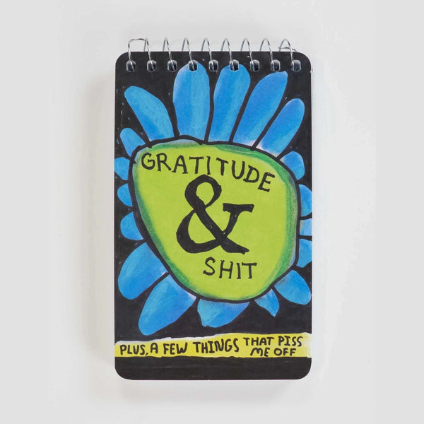 Gratitude & Shit - Spiral Pocket Notebook - Lady of the Lake