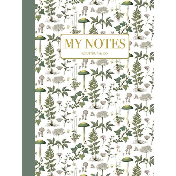 Green Floral Pattern - Notebook - Lady of the Lake