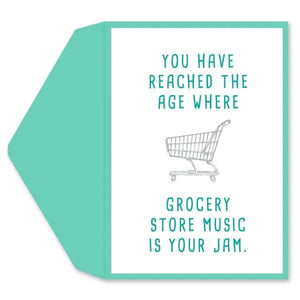 Grocery Store Music - Greeting Card - Birthday