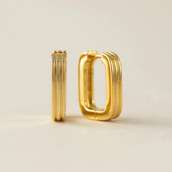 Groove U-Shaped Hoop Earrings - Lady of the Lake