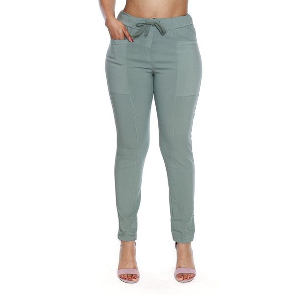 Gwen Cotton Stretch Pants - Lady of the Lake