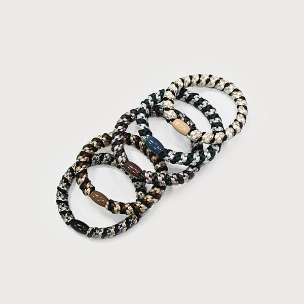 Hair Elastic With Bead - Set of 5 - Lady of the Lake