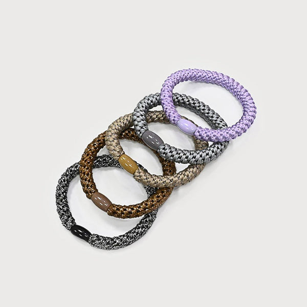 Hair Elastic With Bead - Set of 5 - Lady of the Lake