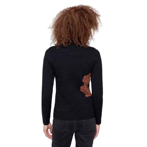 Hannah Reversible Mock Neck Floral Sweater - Lady of the Lake