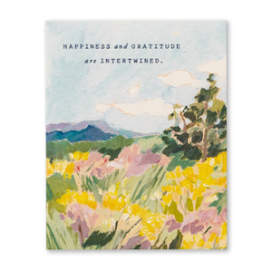 Happiness & Gratitude - Greeting Card - Thank You