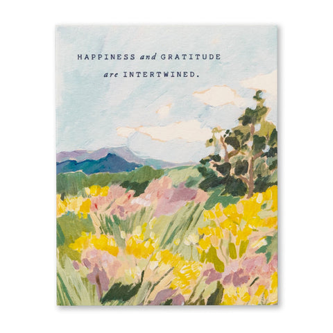 Happiness & Gratitude - Greeting Card - Thank You