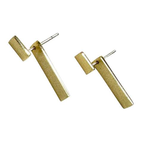 Harlan Burnished Jacket Earrings - Lady of the Lake