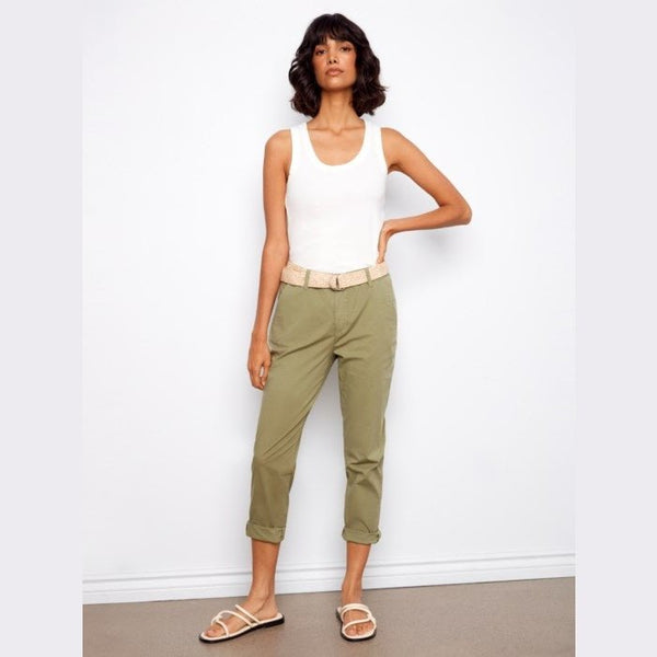 Harley Slim Fit Pants With Belt - Lady of the Lake