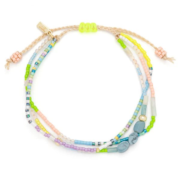 Harmony | Blue Howlite & Gold - Mixed Media Bracelet - Lady of the Lake
