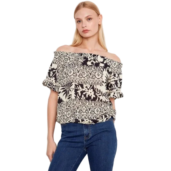 Harmony Short Sleeve Off - Shoulder Blouse - Lady of the Lake