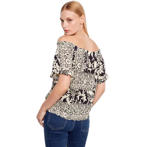 Harmony Short Sleeve Off - Shoulder Blouse - Lady of the Lake
