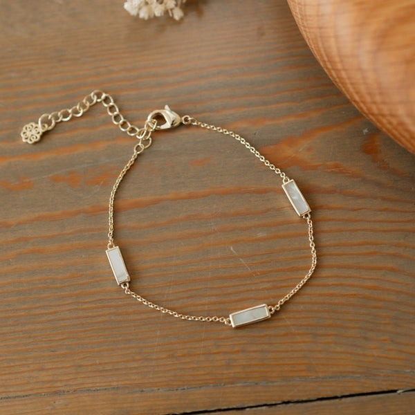 Harper Tennis Bracelet With Mother Of Pearl - Lady of the Lake