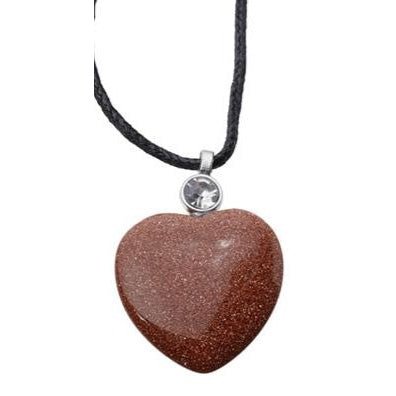 Healing Stone Gemstone Heart Shaped Pendant