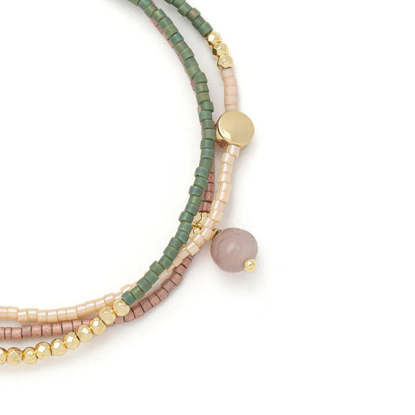 Healing | Tourmaline - Mixed Media Bracelet / Necklace - Lady of the Lake