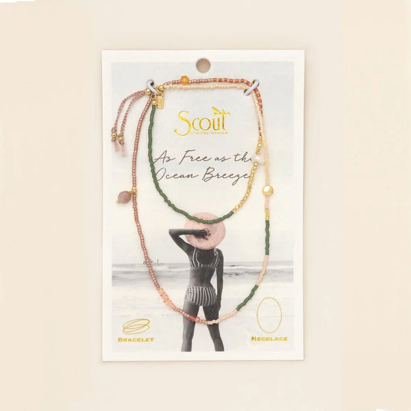 Healing | Tourmaline - Mixed Media Bracelet / Necklace - Lady of the Lake