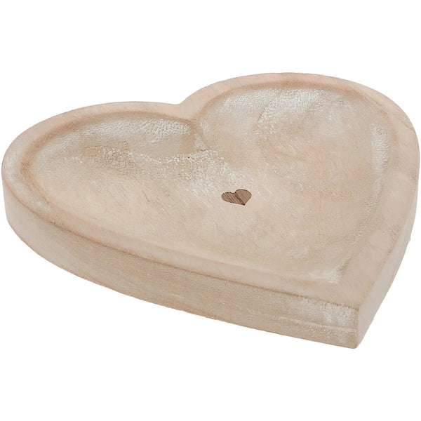 Heart - 7" Wood Dish