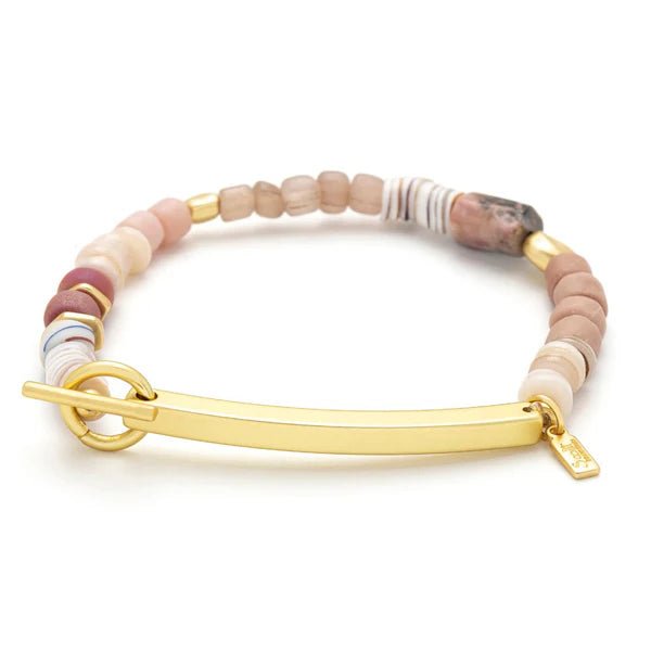 Hidden Message Bracelet - You Are Loved - Rhodochrosite - Lady of the Lake