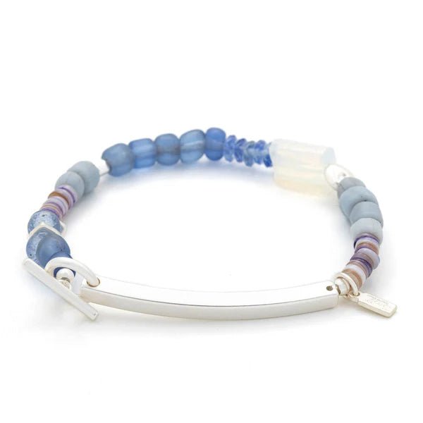Hidden Message Bracelet - You Are Strong - Opalite - Lady of the Lake