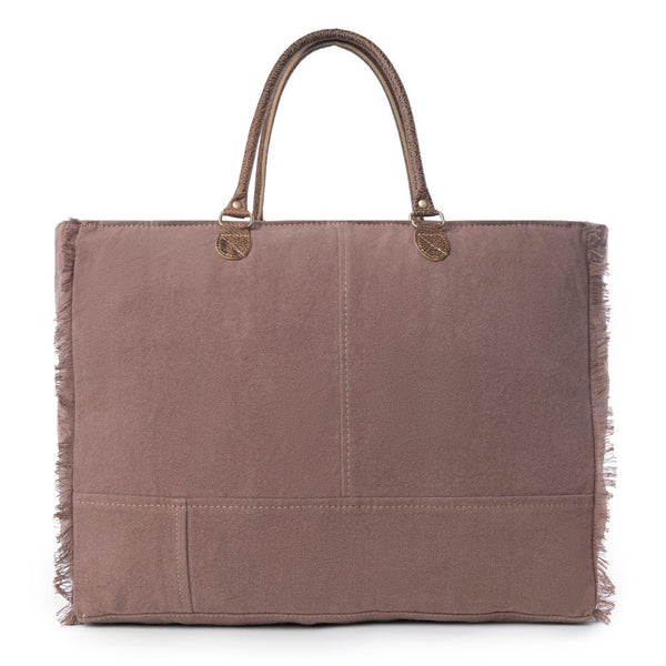 Hide & Floral Print Tote Bag - Lady of the Lake