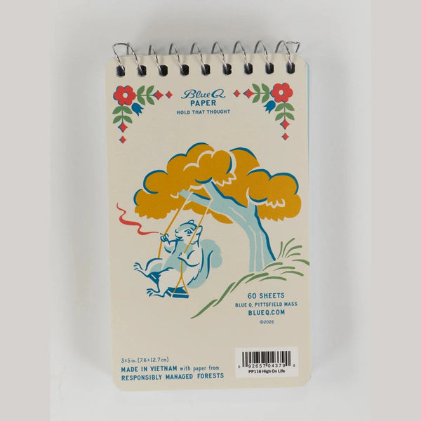 High On Life... And Possibly Weed - Spiral Pocket Notebook - Lady of the Lake