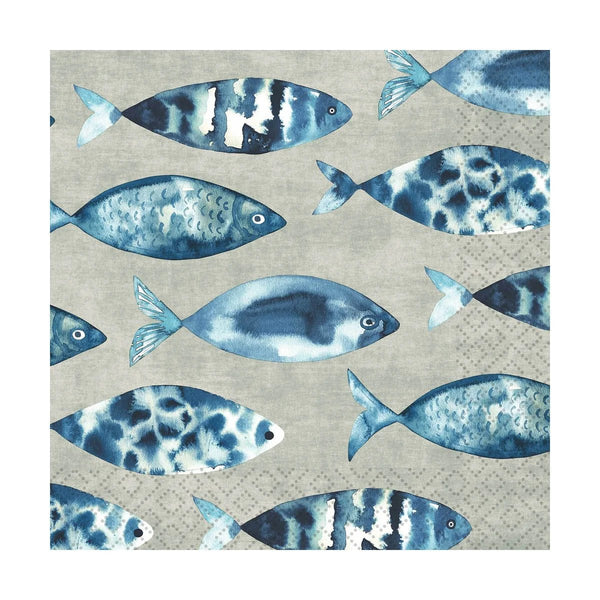 High Tide Fish - Paper Napkins - Lady of the Lake