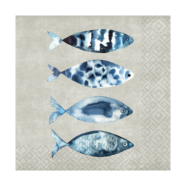 High Tide Fish - Paper Napkins - Lady of the Lake