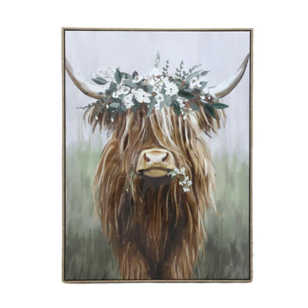 Highland Cow - Canvas Art - Lady of the Lake