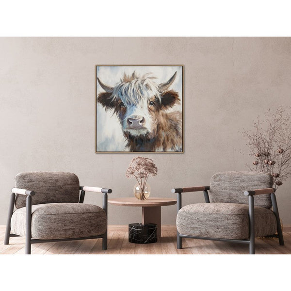 Highland Fluff - Hand Embellished Printed Canvas - Lady of the Lake