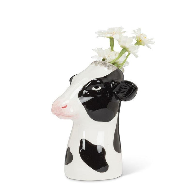 Holstein Cow Head Bud Vase - Lady of the Lake