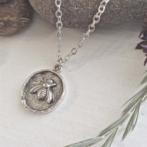 Honey - Honeybee Talisman Necklace - Lady of the Lake