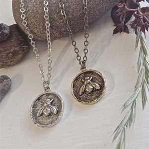 Honey - Honeybee Talisman Necklace - Lady of the Lake