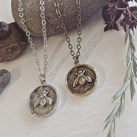 Honey - Honeybee Talisman Necklace - Lady of the Lake