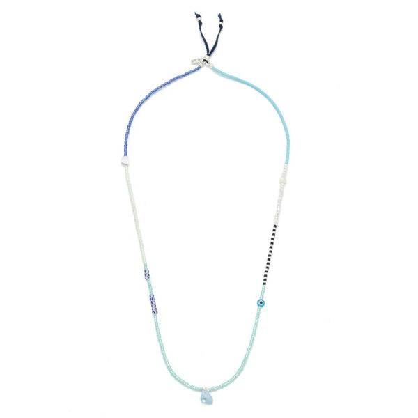 Hope | Aquamarine - Mixed Media Bracelet / Necklace - Lady of the Lake