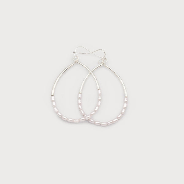 Hope Drop Earrings With Faux Pearl - Lady of the Lake