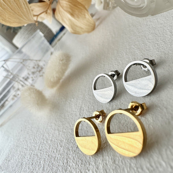 Horizon Silhouette Stud Earrings - Lady of the Lake