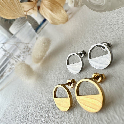 Horizon Silhouette Stud Earrings - Lady of the Lake