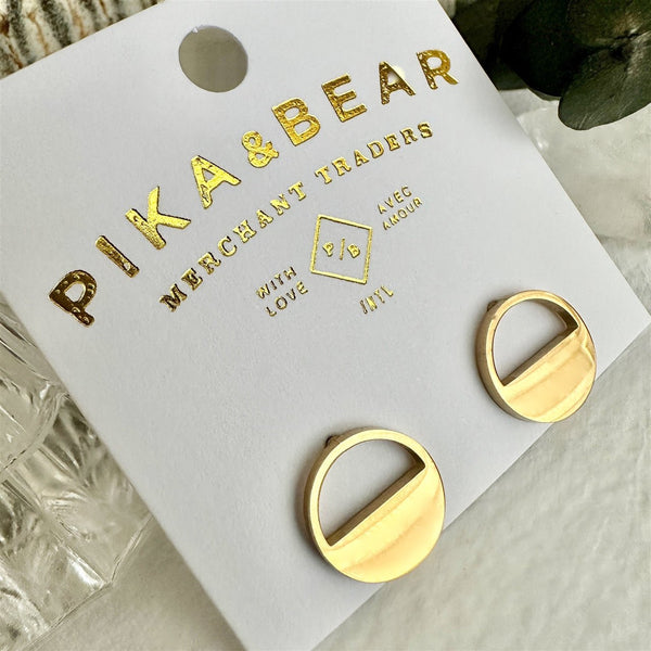 Horizon Silhouette Stud Earrings - Lady of the Lake