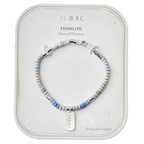 Howlite - Stone Of Harmony - Stone Intention Charm Bracelet