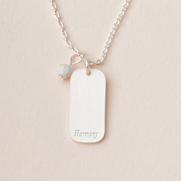 Howlite - Stone Of Harmony - Stone Intention Charm Necklace