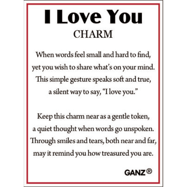 I Love You - Sign Language Charm - Lady of the Lake