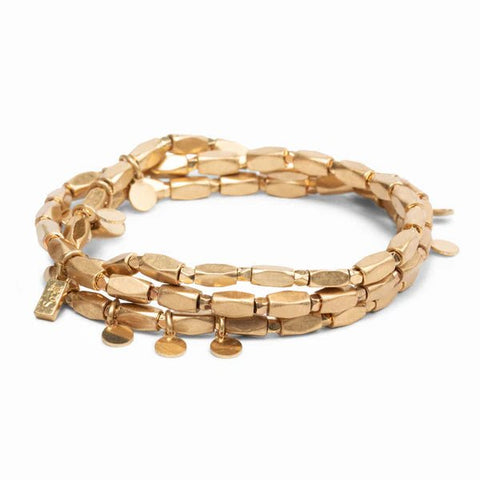 Iconic Disc - Metal Wrap Bracelet / Necklace - Lady of the Lake