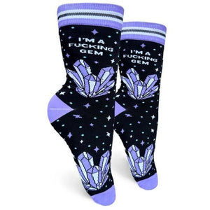 I’m A Fucking Gem - Women's Crew Socks